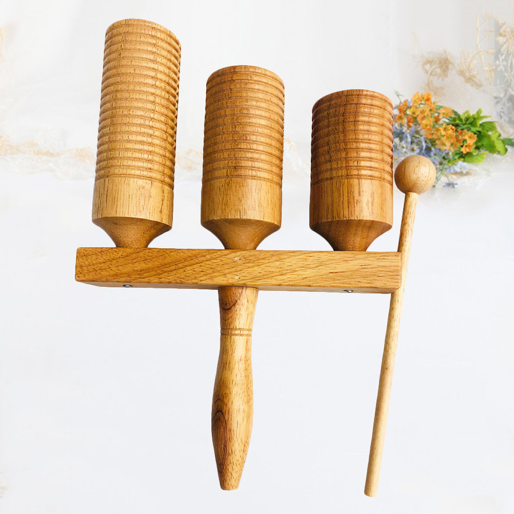 Musical Instrument Clapper - Wooden Orff Clapper High Middle Low