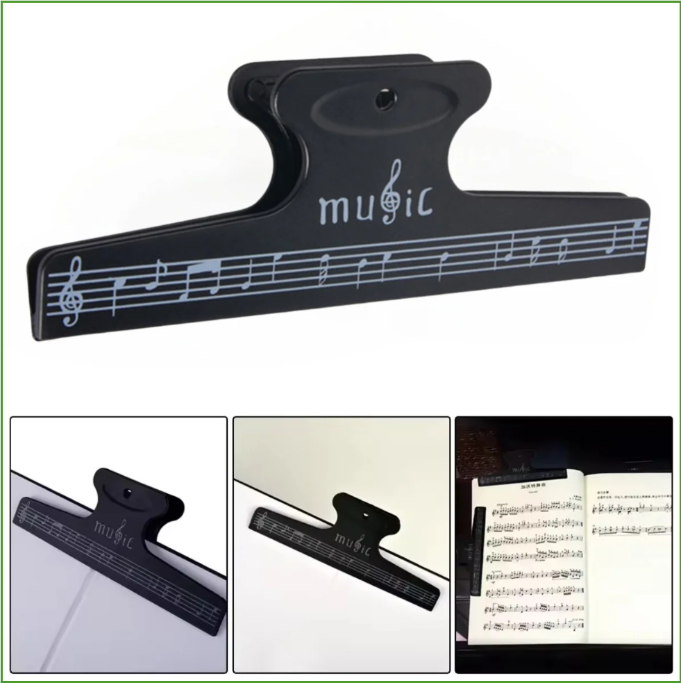 Musical Instrument Book - Sheet Music Clips Book Page Note