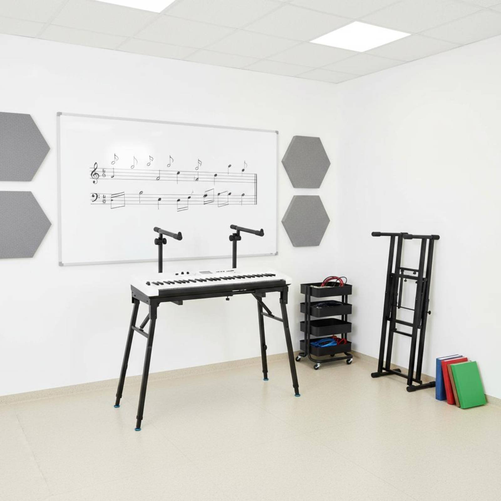 Folding Keyboard Stand Portabl - Musical Instrument Keyboard ulasan dan harga