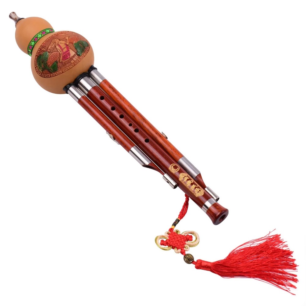 3-Tone C Key Hulusi Gourd Flut - Musical Instruments ulasan dan harga