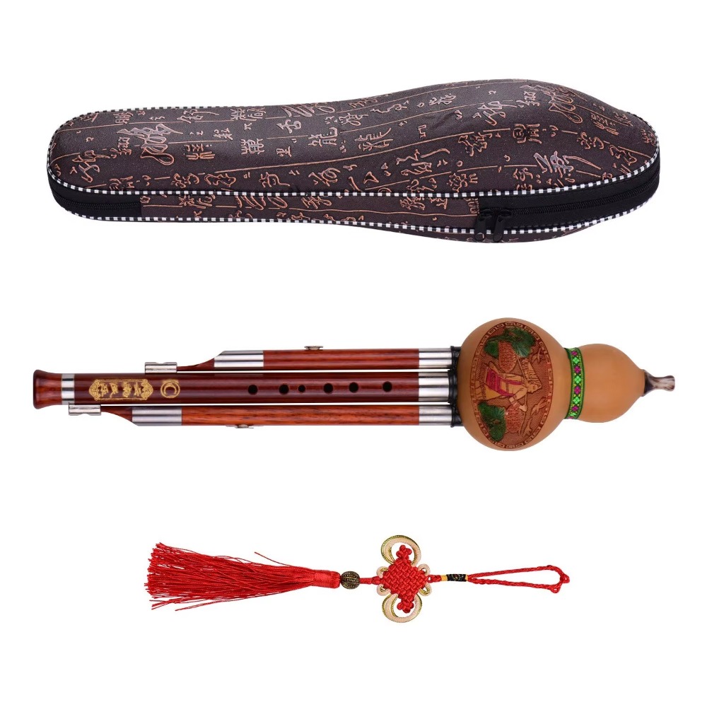3-Tone C Key Hulusi Gourd Flut - Musical Instruments ulasan dan harga