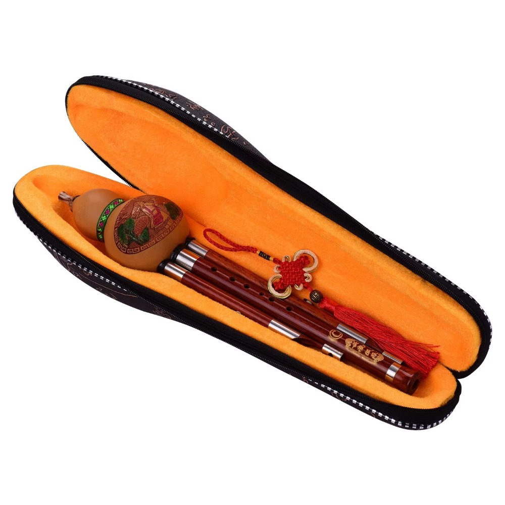 3-Tone C Key Hulusi Gourd Flut - Musical Instruments ulasan dan harga