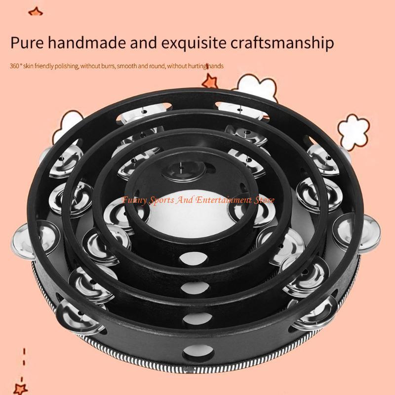 C4DE 4pcs Double Row Bells Tam - Musical Instruments Game ulasan dan harga