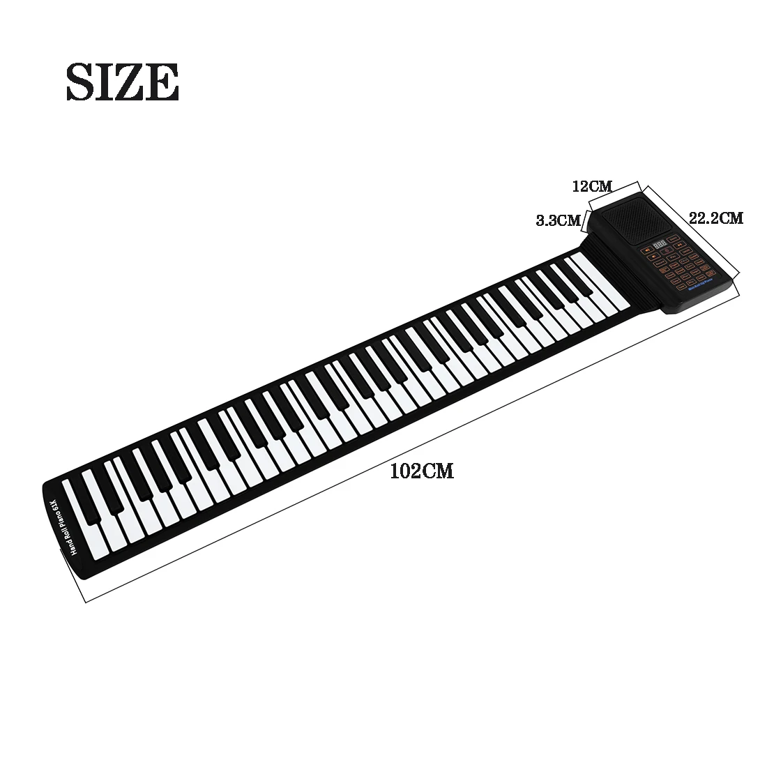 61 Keys Mini Roll Up Piano Sil - Musical Instrument Keyboard ulasan dan harga