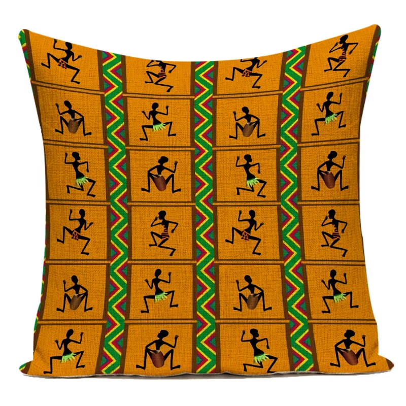 Retro African Woman Cushion Co - Musical Instrument Of Africa ulasan dan harga