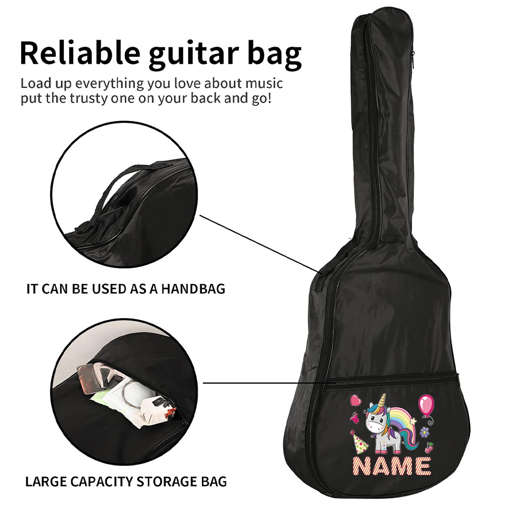 Customized Name Guitar Bag 36- - Musical Instrument Name ulasan dan harga