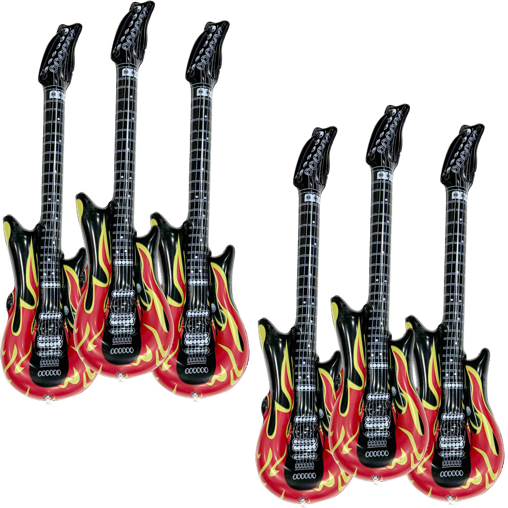 6-Piece Inflatable Flame Guita - Musical Instruments Game ulasan dan harga