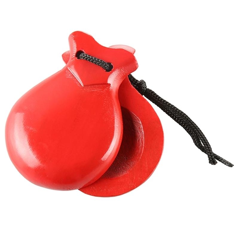 2Pcs Traditional Castanet Wood - Musical Instrument Clapper ulasan dan harga