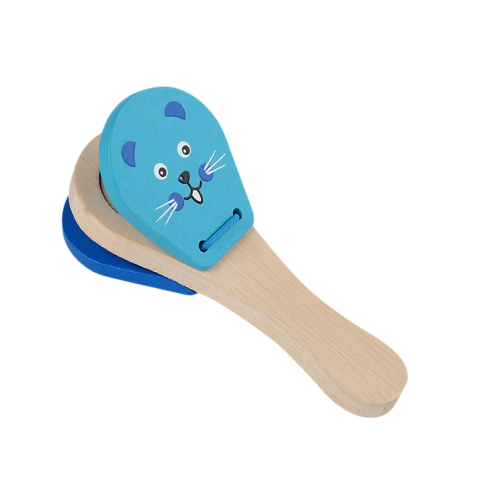 Wooden Castanets Clapper Kids  - Musical Instrument Clapper ulasan dan harga