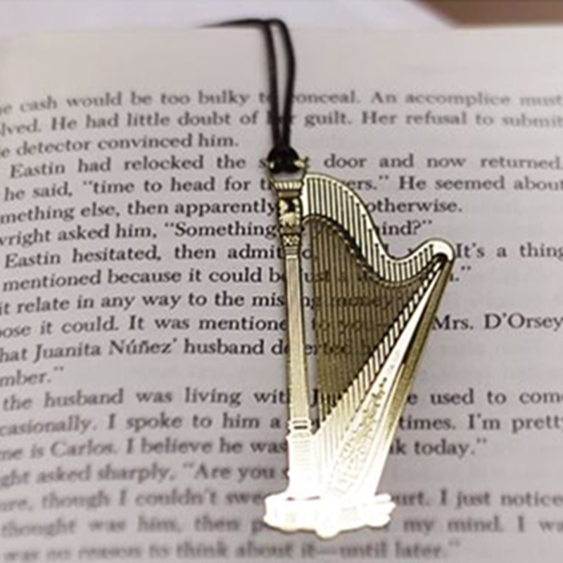 6pcs Music Metal Bookmark Gold - Musical Instrument Book ulasan dan harga