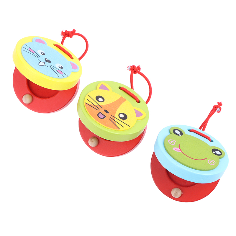 1Pc new Kids Cartoon Wooden Cr - Musical Instrument Clapper ulasan dan harga