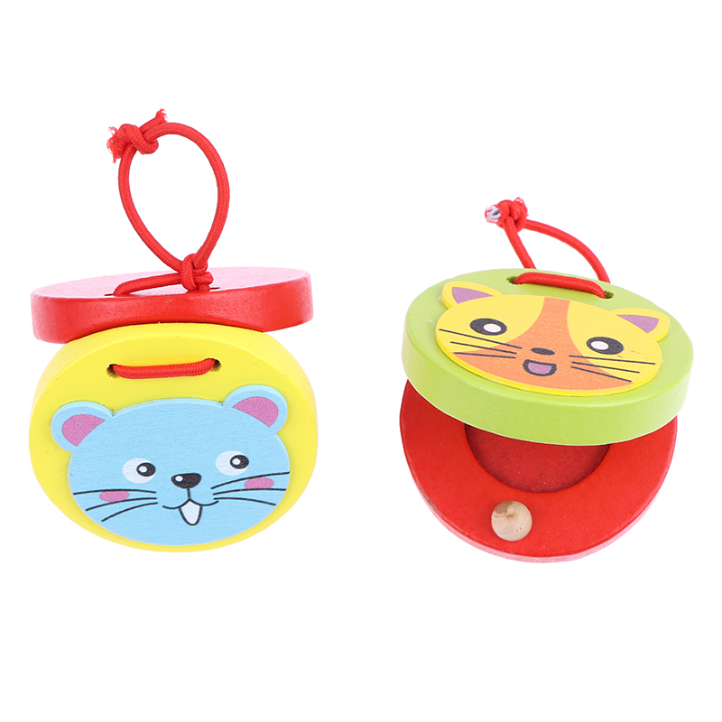 1Pc Kids Cartoon Wooden Crocod - Musical Instrument Clapper ulasan dan harga